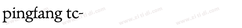 pingfang tc字体转换